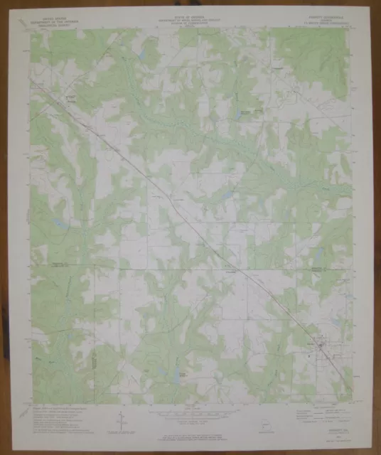 Parrott, Georgia 1972  Original Vintage USGS Topo Map
