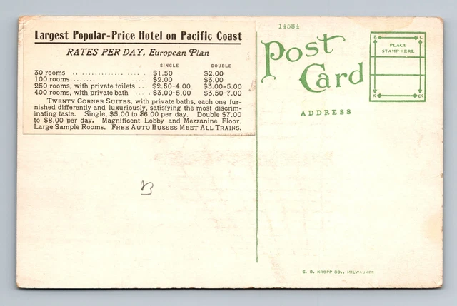 CA- California, Scenic Aerial View Outside Hotel, Vintage Postcard 2