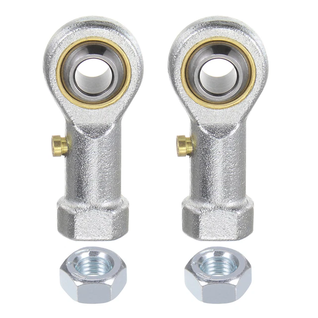 2pcs PHSB4 Female Rod End 1/4" Bore and 1/4-28 Right Hand Thread with Jam Nut