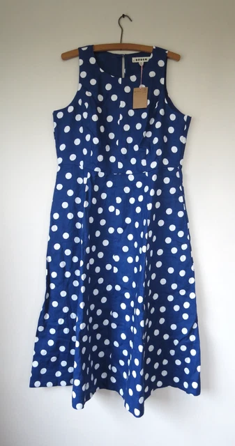BNWT BODEN CLEO Linen Tie Waist Dress Sz 12 R Multi, Paradise Bay 39.99 -  PicClick UK