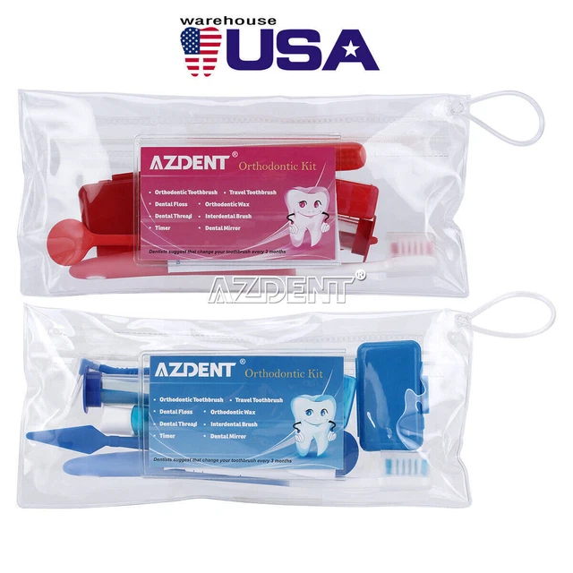 Hygiene Oral Clean Tools Orthodontic Teeth Whitening Floss Brush Interdental Kit