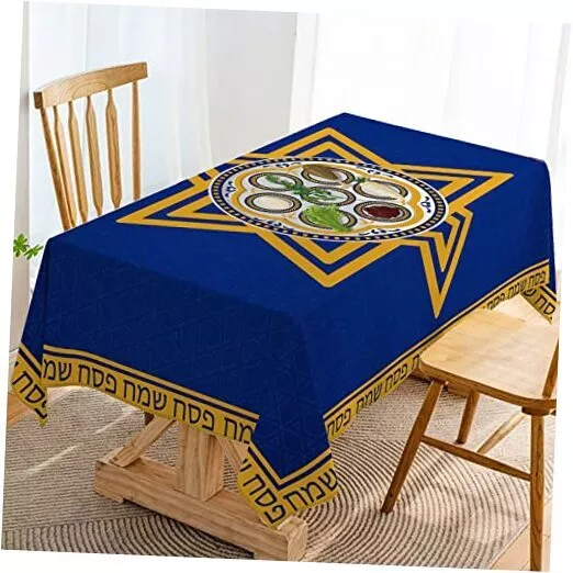 Passover Tablecloth Star of David Pesach Seder Jewish Holiday Party