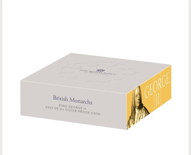 ROYAL MINT BRITISH Monarchs King II 2023 UK 1oz .999 Silver