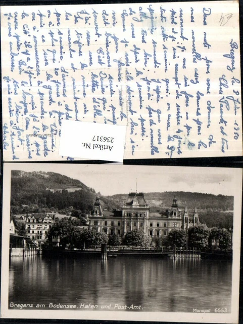 236317,Bregenz am Bodensee Hafen und Post-Amt