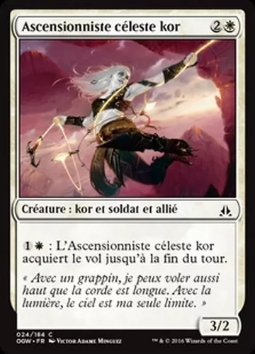 MTG Magic OGW - (x4) Kor Sky Climber/Ascensionniste céleste kor, French/VF