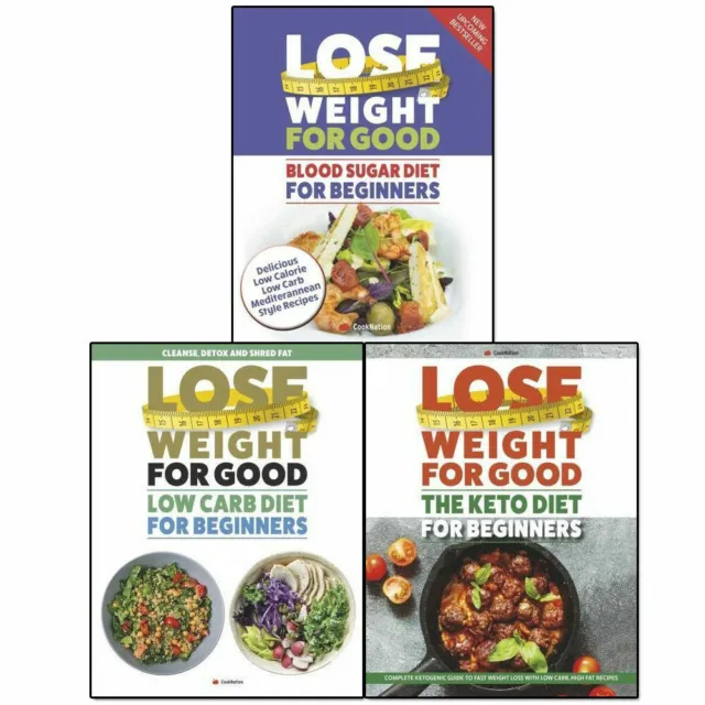 Lose Weight For Good Series Collection 3 Books Set by CookNation Paperback NEW