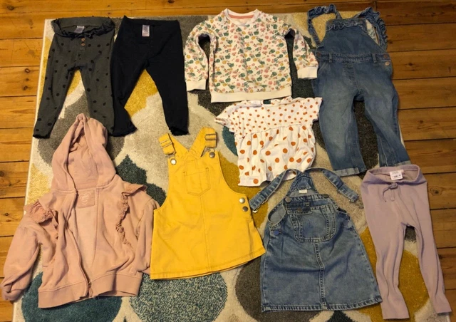 Girls 18 - 24 Months Clothes Bundle Mostly Next Joblot  Zara F&F Primark 9 Items