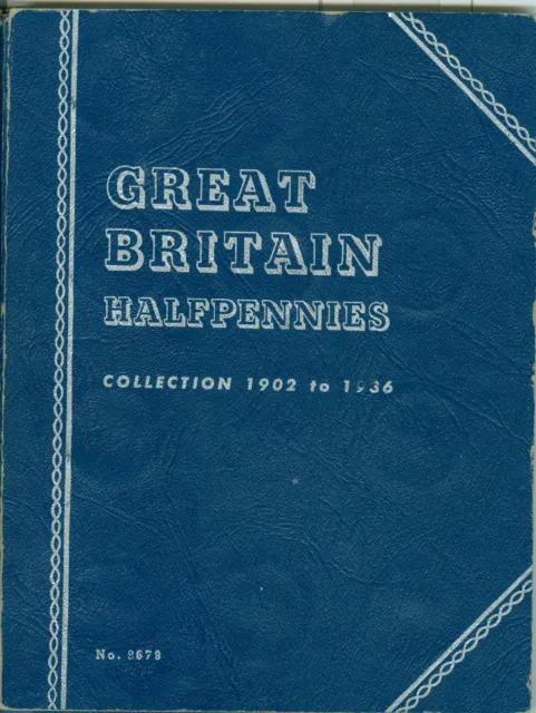 Complete Great Britain Half Penny Set  1902-1936  - Please Read!!!