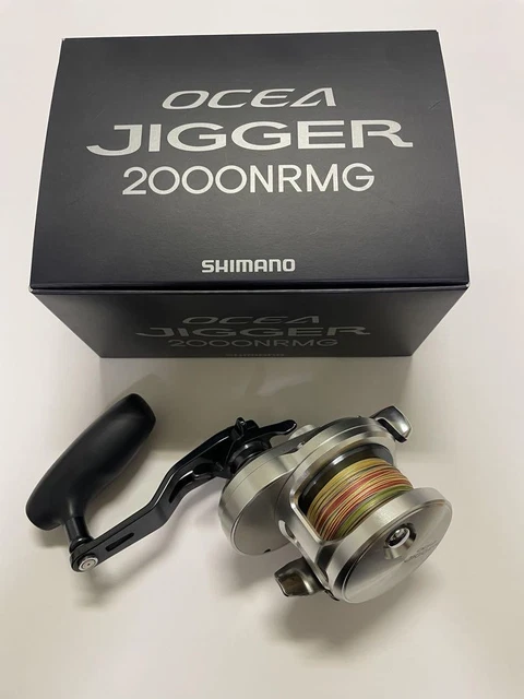 SHIMANO OCEA JIGGER 2000NRMG Spinning Reel with Line Used