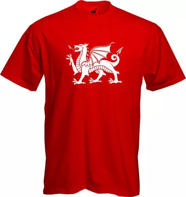 Welsh Dragon (Galles) - T-shirt qualità euro Galles Cymru Supporter, Gareth Bale