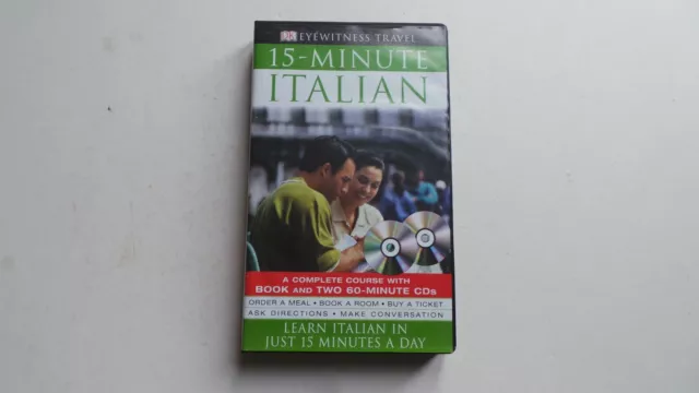 15 Minute Italian Language Course 2 Cd's And Book