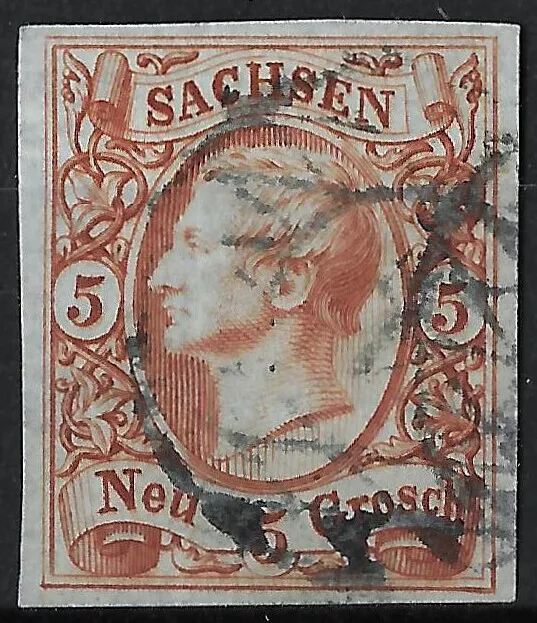 SACHSEN 1856; MiNr. 12aa ; 5 Ngr.; BPP BEFUND; N4