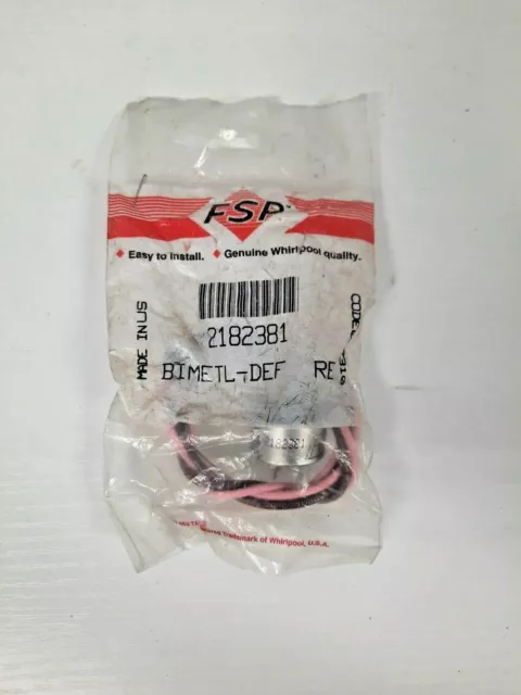 Genuine OEM Whirlpool Defrost Thermostat OEM WP2182381