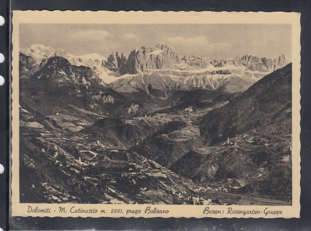 Cartolina Dolomiti M. Catinaccio Presso Bolzano DA1313