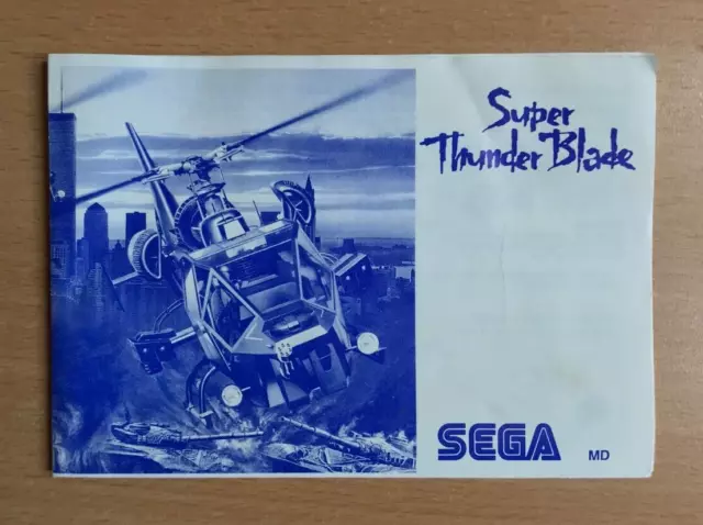 SEGA Mega Drive Instruction Manual - SUPER THUNDER BLADE