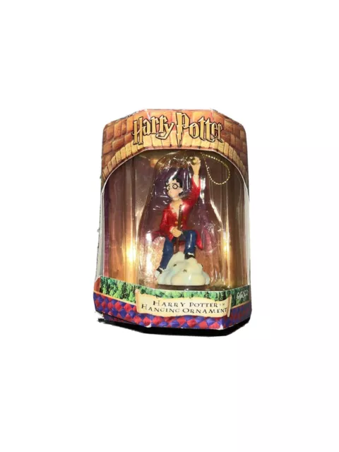 Harry Potter Ornament Playing Quidditch Enesco Christmas 2001 Snitch Box