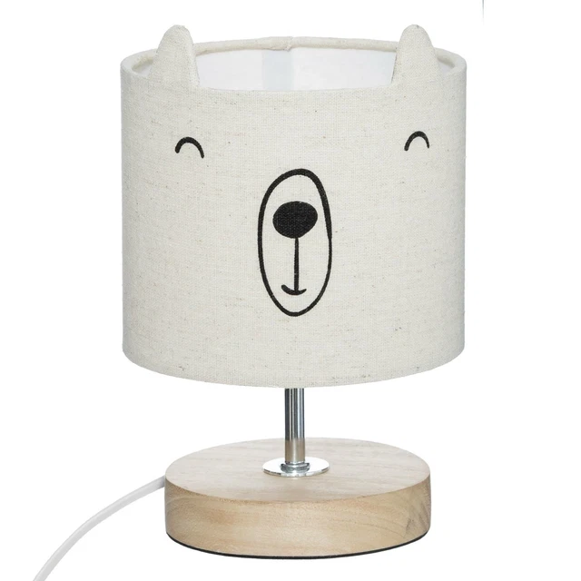 Luz Nocturna para Niños, Blanca Pantalla, Bär-motiv, Altura 23CM, Atmosphera