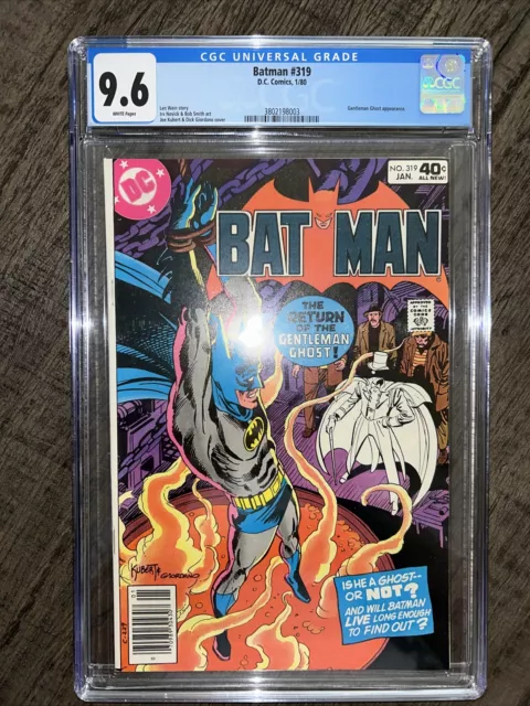 Batman No. #319 January 1980 - Gentleman Ghost App. CGC 9.6