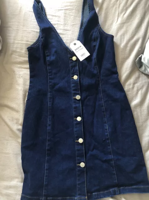 Robe en denim Miss Selfridge taille 10. Tout neuf avec étiquettes.