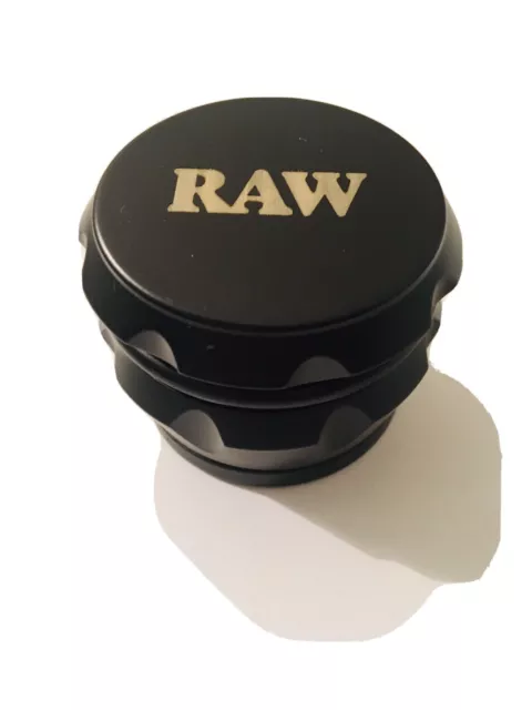 Black Raw 4-layers Herb Spice Tobacco Magnetic Aluminium Smoking Grinder