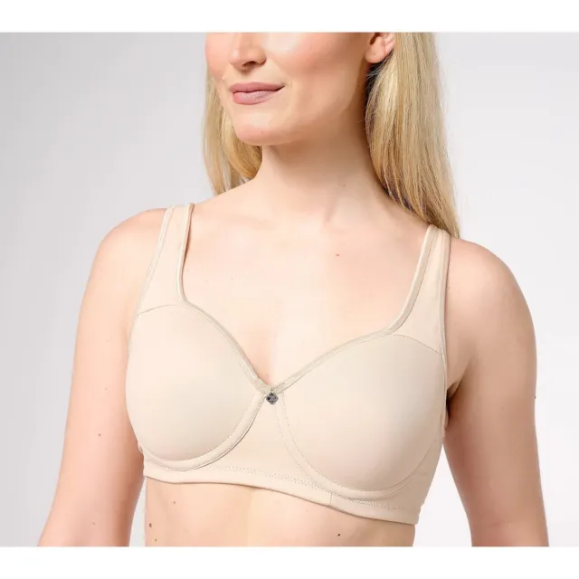 Breezies Active Contour Wirefree Bra 34B Sunbeige A475763