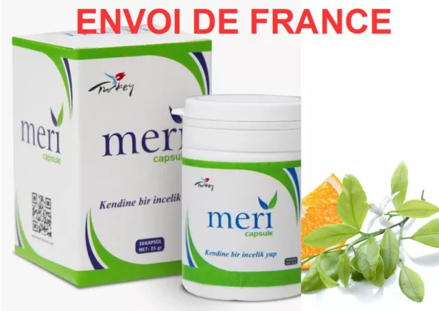 Meri Tea Thé 30 Gélules mincir Regime Detox Expédition Française 48H