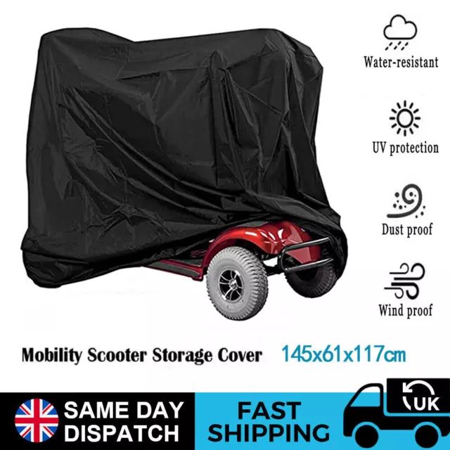 Heavy Duty Mobility Scooter Storage Cover Rain Dust UV Protector Waterproof UK