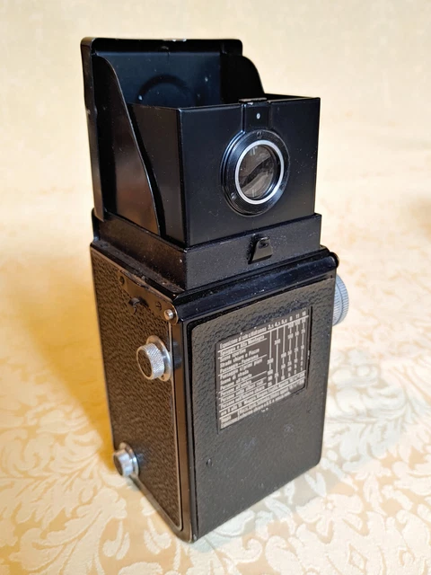 ROLLEI ROLLEICORD IIc Model 4 Model K3-543 vintage camera 1939 custodia e lenti 6
