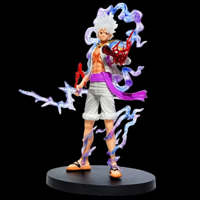 Figura de Luffy - One Piece - 3 Caras Intercambiables - (25 cm