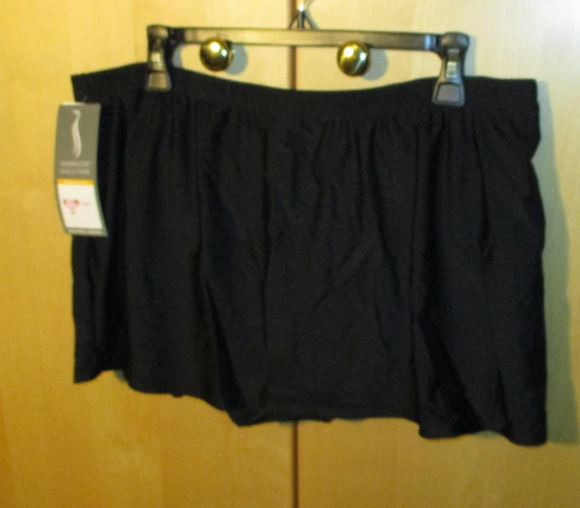 Silhouette Solutions Swim Skirt Black (Womens 18) Slimming Tummy NWT MSRP $38