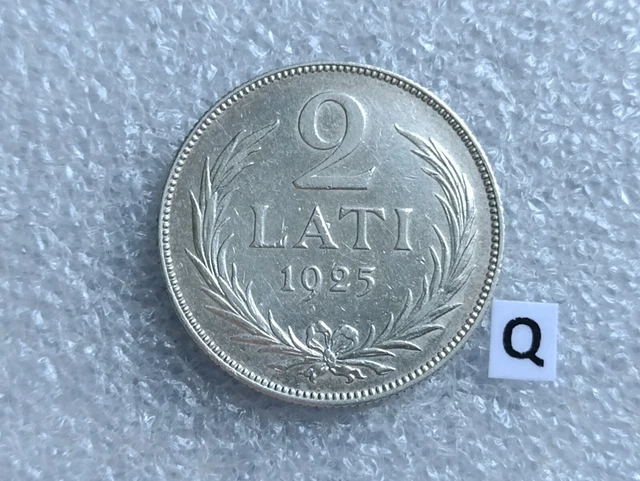 Latvia SYLVER !!! 2 LATI 1925 !!! (Q)