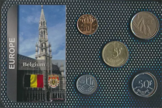 Belgique Kursmünzen  ab 1980 50 Centimes jusqu'à ce que 50 de francs (9648393