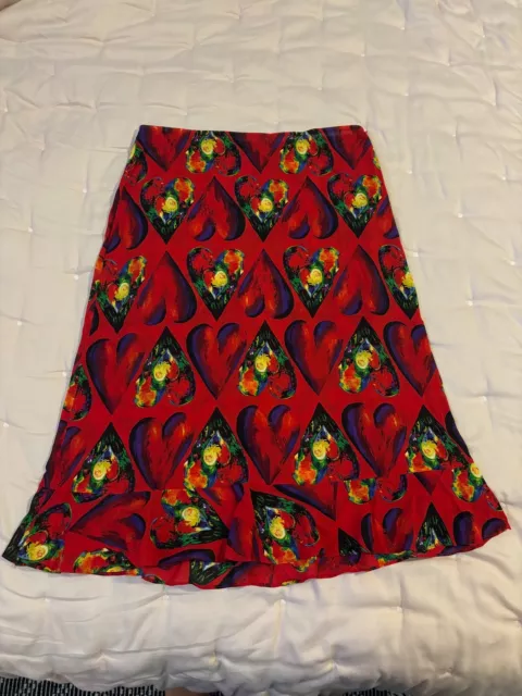 Gianni Versace Couture Italian Vintage Crepe Skirt