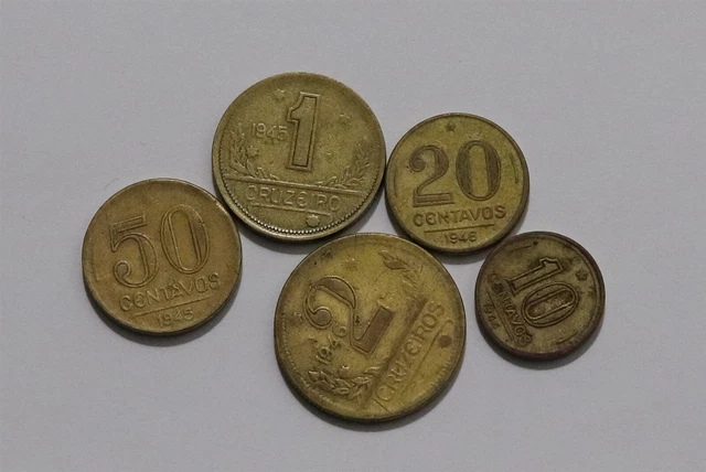 🧭 🇧🇷 Brazil 1940'S CURRENCY SET B58 #19 SS25