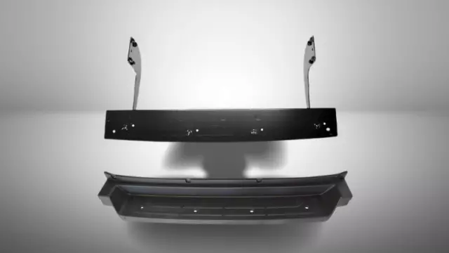 VW Crafter 2017-Onwards Rear Step Metal Bracket & Step Bumper Plastic Set