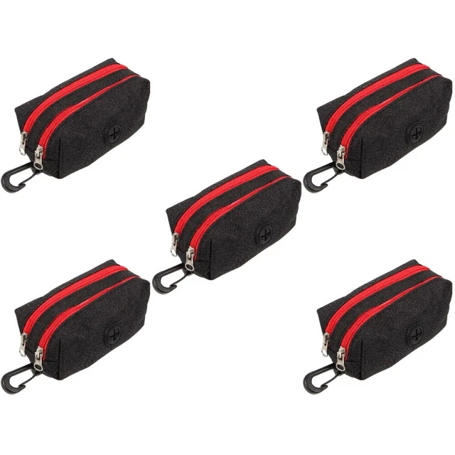 5 PIEZAS Portabolsos para perros Bolsa de basura para mascotas Correa para perros Bolsa de colección