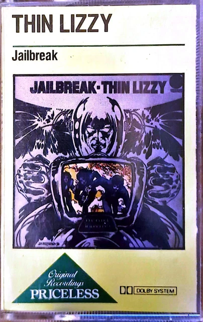 THIN LIZZY JAILBREAK Cassette Tape Vertigo Phonogram PRIMC 50 7138
