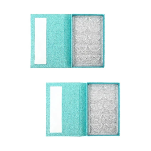 2 Pack Eyelash Storage Box Serving Tray Book Case Container