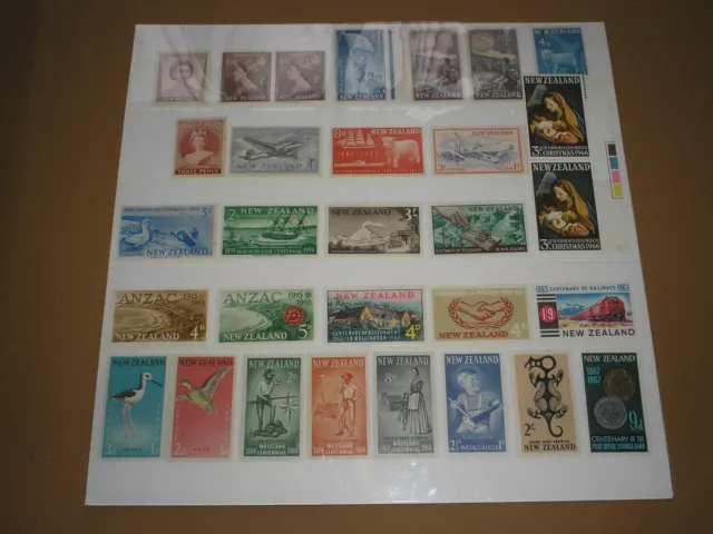 1953-1967 NEW ZEALAND Stamps COMMEMORATIVES COLLECTION x 30 MOUNTED MINT MLH