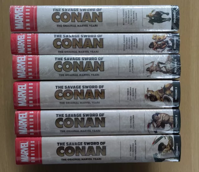 The Savage Sword of Conan Original Marvel Years Omnibus Volume 1 to 6 - SEALED
