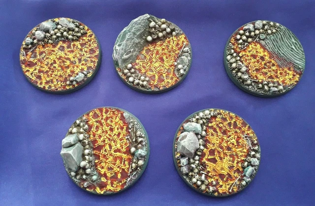 Colline 6x8: Décor wargame peint & floqué (9ème Age, warhammer