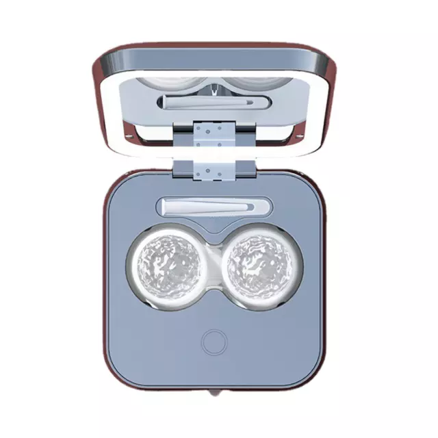 Contact Lens Ultrasonic Electric with Mirror Storage Mini Cleaning Box Women