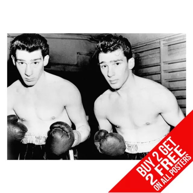 The Krays Boxing Gansters Twins Poster Art Print A4 A3 -Buy 2 Get Any 2 Free