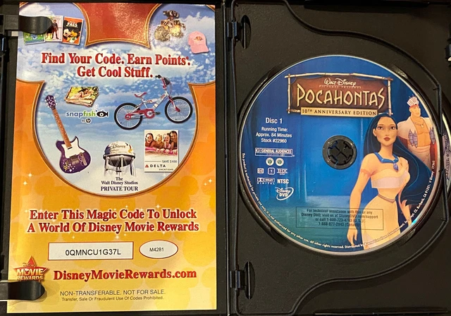 Walt Disney Pocahontas 10th Anniversary Edition 2- Disc Set DVDs 2005 Release 3