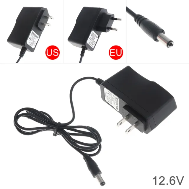 110cm 12.6V Power Adapter Charger with EU Plug /US Plug for Lithium Electric