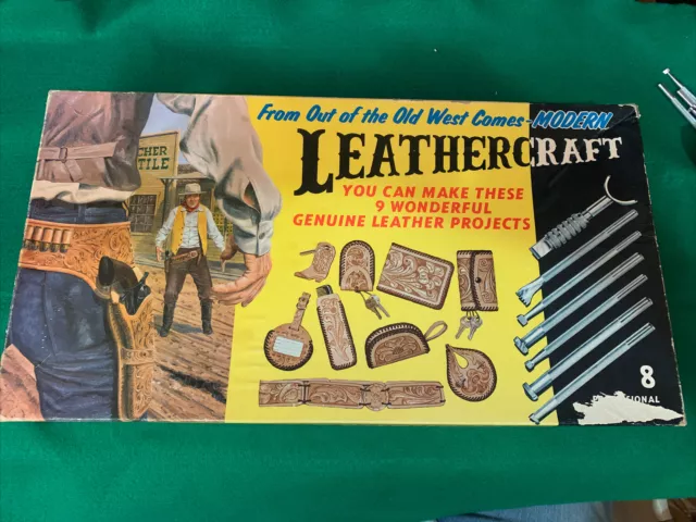 Vintage Tandy Leathercraft Beginners series B Kit 1968 Old West