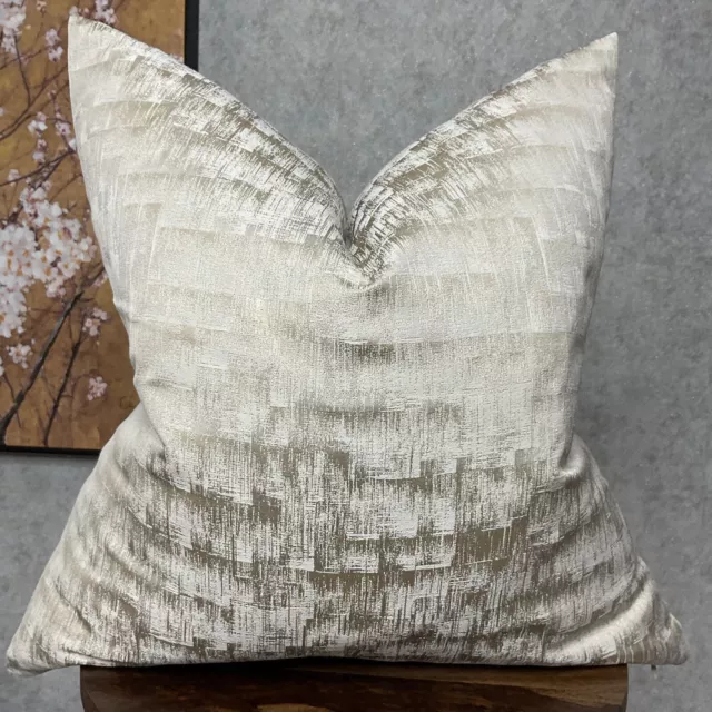 Made to order cushion cover, luxury designer pillow cover - HAILES  Ivory Pearl