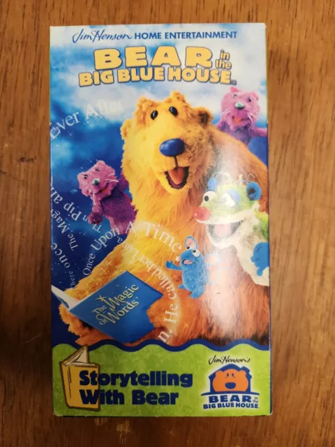 BEAR IN THE Big Blue House VHS Jim Henson Storytelling with Bear $12.00 ...