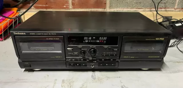 Technics Stereo Cassette Deck Rs-Tr 474 Hx Pro