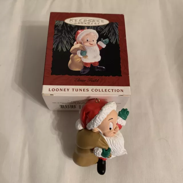 Vintage 1993 Hallmark Keepsake Looney Tunes Elmer Fudd Christmas Ornament